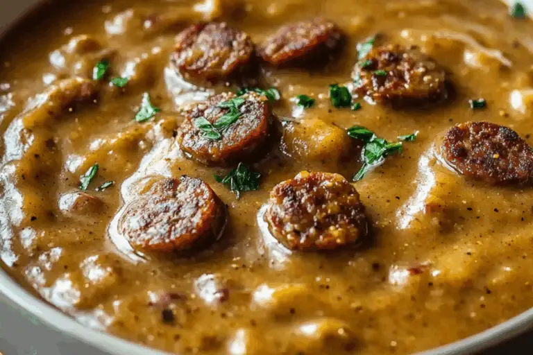 Smoky Bayou Bliss: Andouille Sausage Cajun Gravy