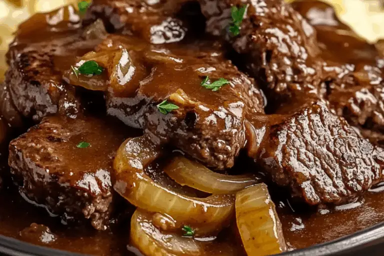 The Ultimate Comfort Classic: Homestyle Hamburger Steak with Onion Gravy