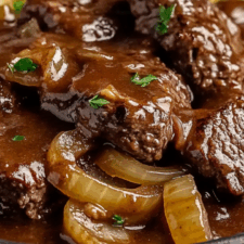 The Ultimate Comfort Classic: Homestyle Hamburger Steak with Onion Gravy-image