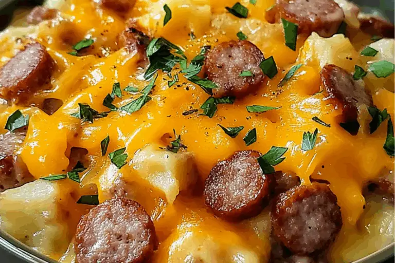 Cheesy Sausage & Hashbrown: The Ultimate Dump-and-Go Slow Cooker Delight