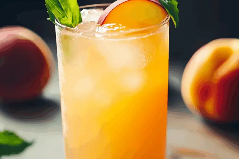 Golden Hour Peach Lemonade