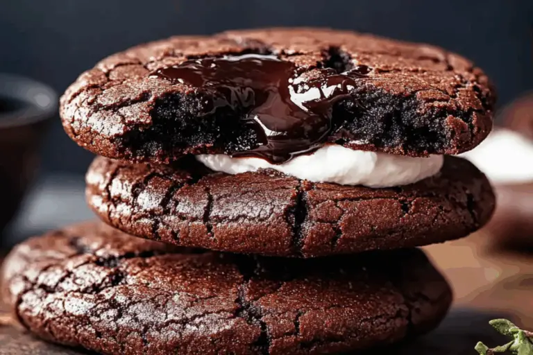Black Forest Flourless Brownie Cookies