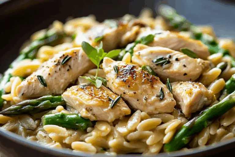 Chicken and Asparagus Orzo