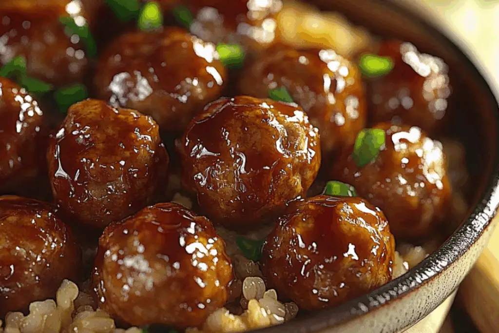 Healthy Teriyaki Meatballs