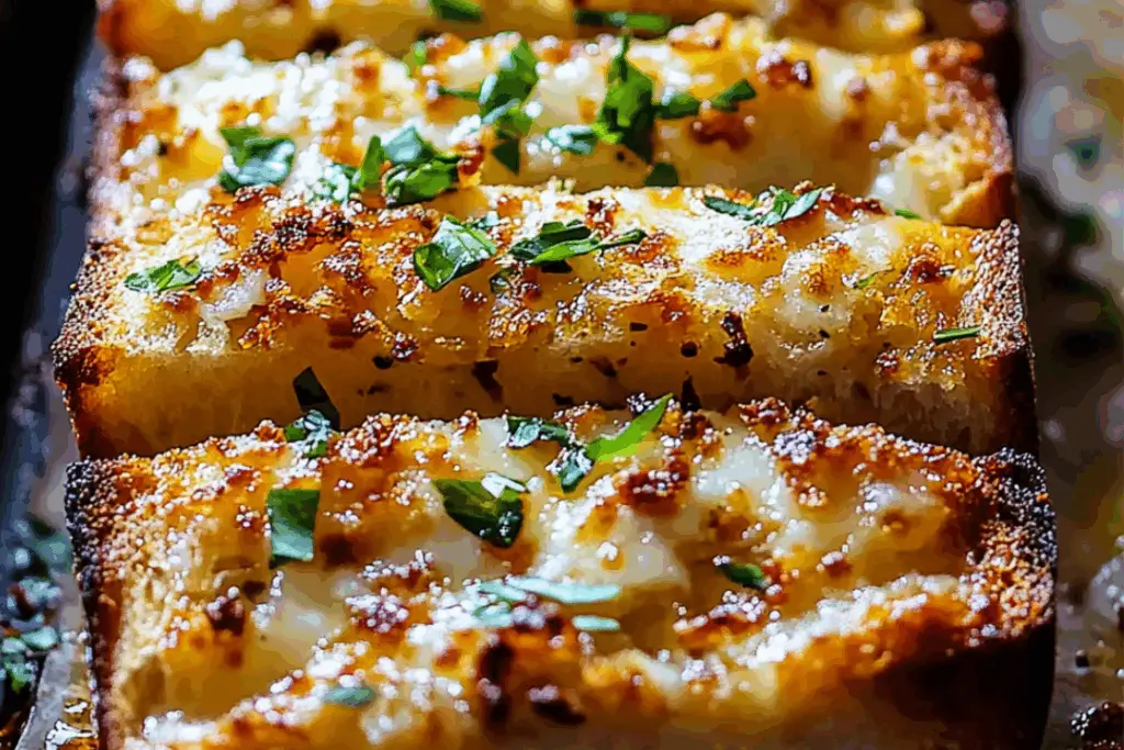 Chili Crunch Garlic Bread