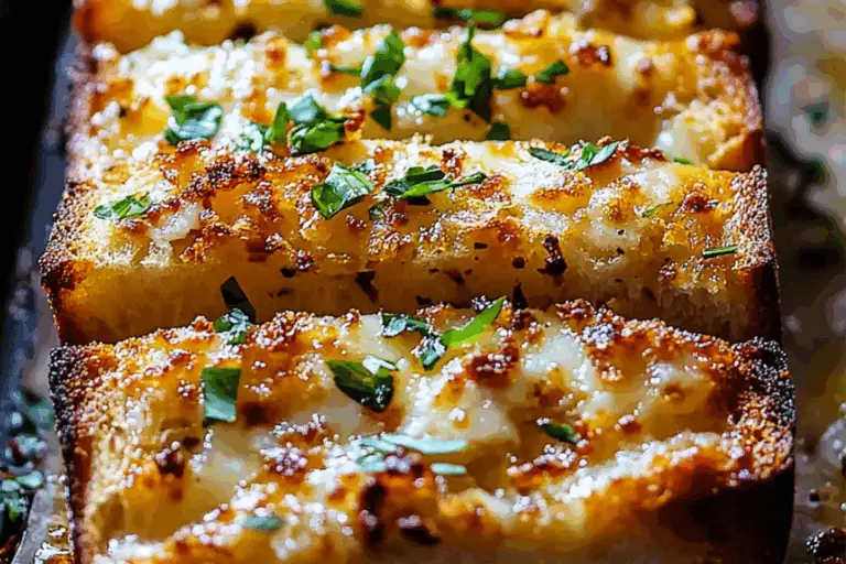 Chili Crunch Garlic Bread