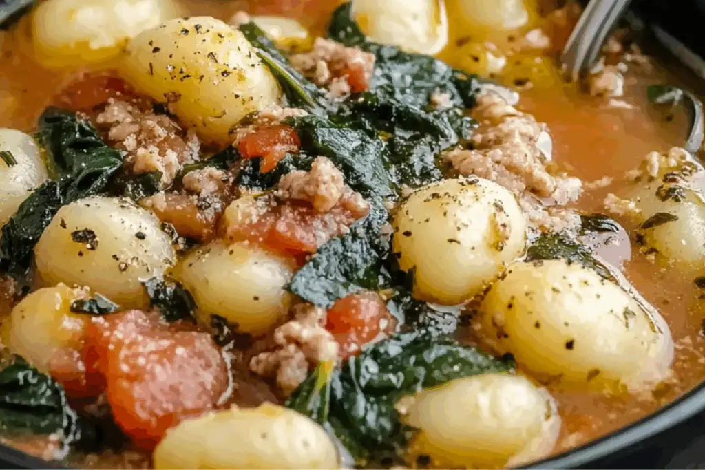 Crock Pot Italian Style Gnocchi Soup