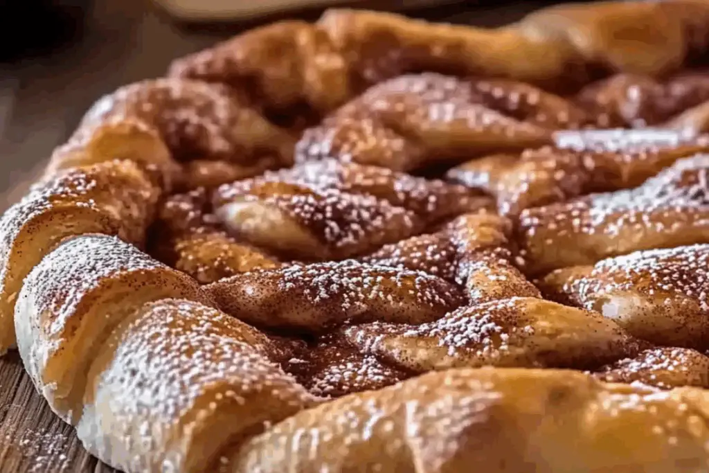 Sweet Cinnamon Dream Pizza with Buttery Crescent Crust
