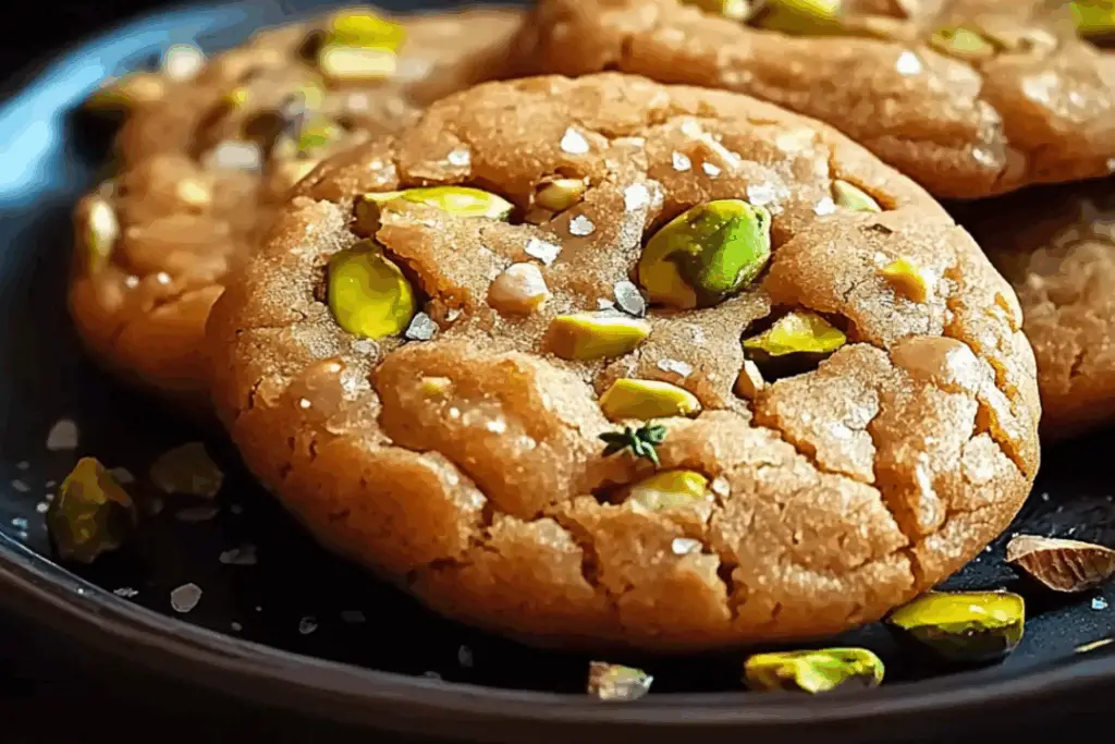 Salted Honey Pistachio Cookies