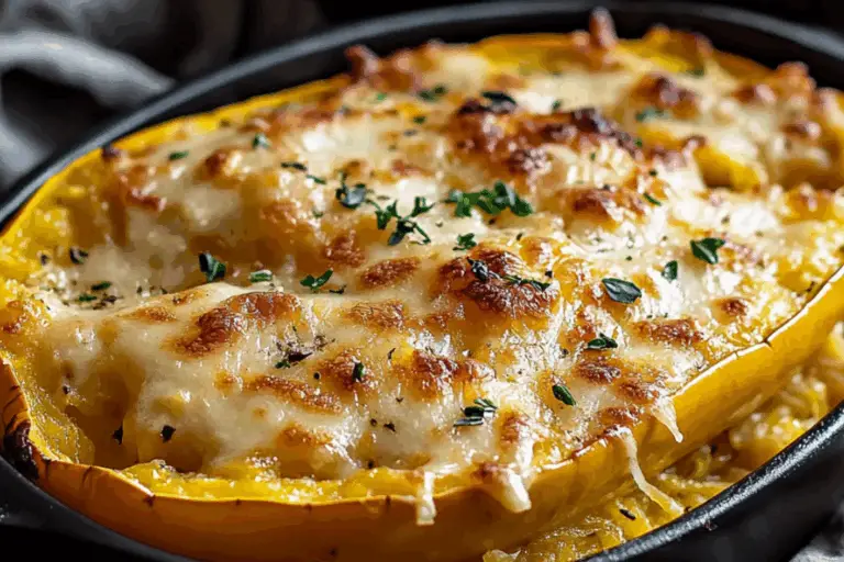 Cheesy Spaghetti Squash Gratin