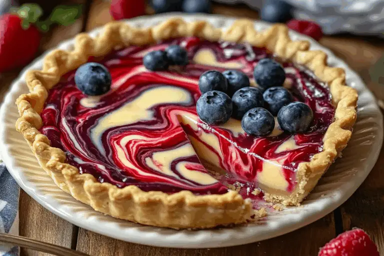4th of July Swirl Pie