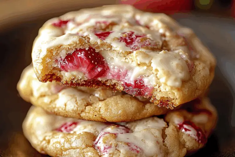 Strawberry Cheesecake Stuffed Cookies