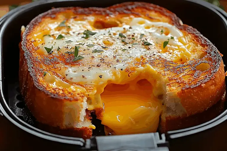 Air Fryer Cheesy Egg Toast