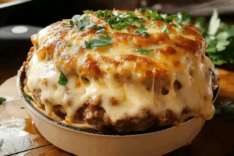 Alfredo Turkey Burger Bake