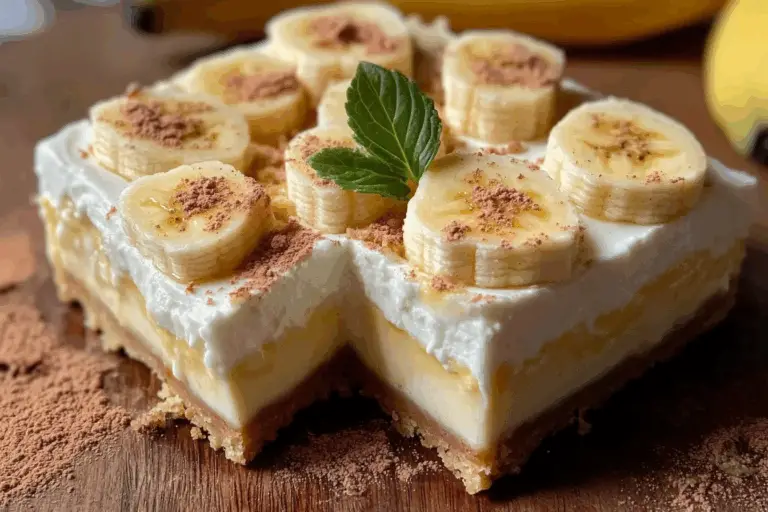 Banana Pudding Cheesecake Squares