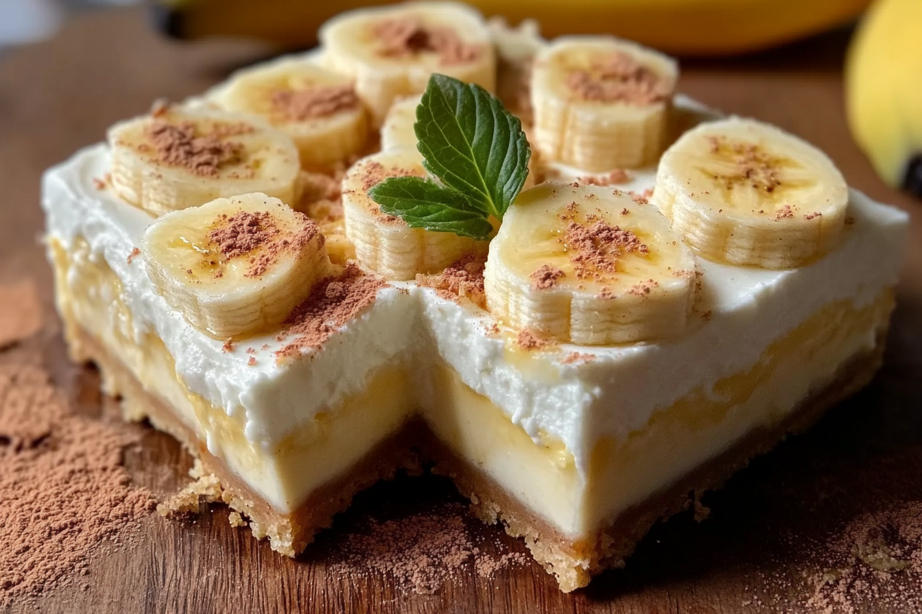 Banana Pudding Cheesecake Squares