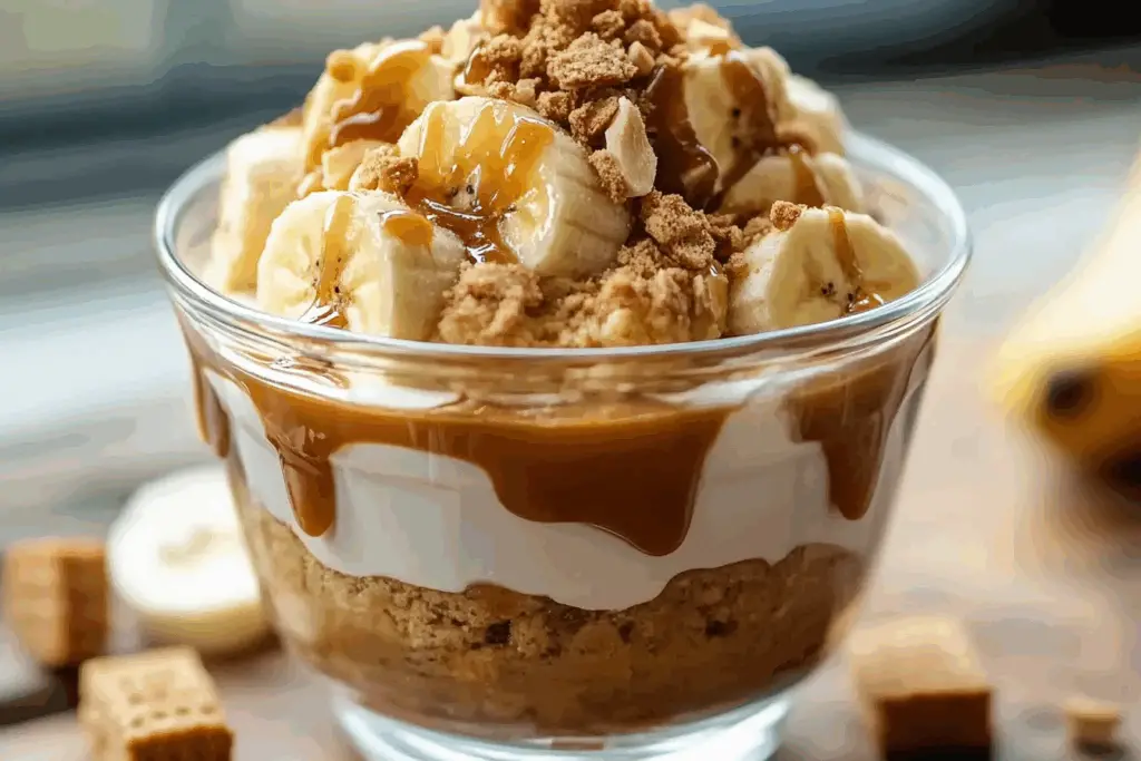 Biscoff Banana Pudding with Dulce de Leche