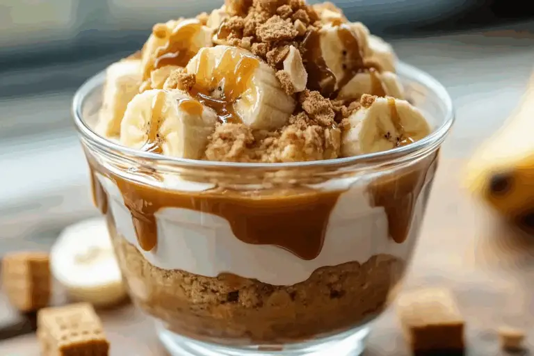 Biscoff Banana Pudding with Dulce de Leche
