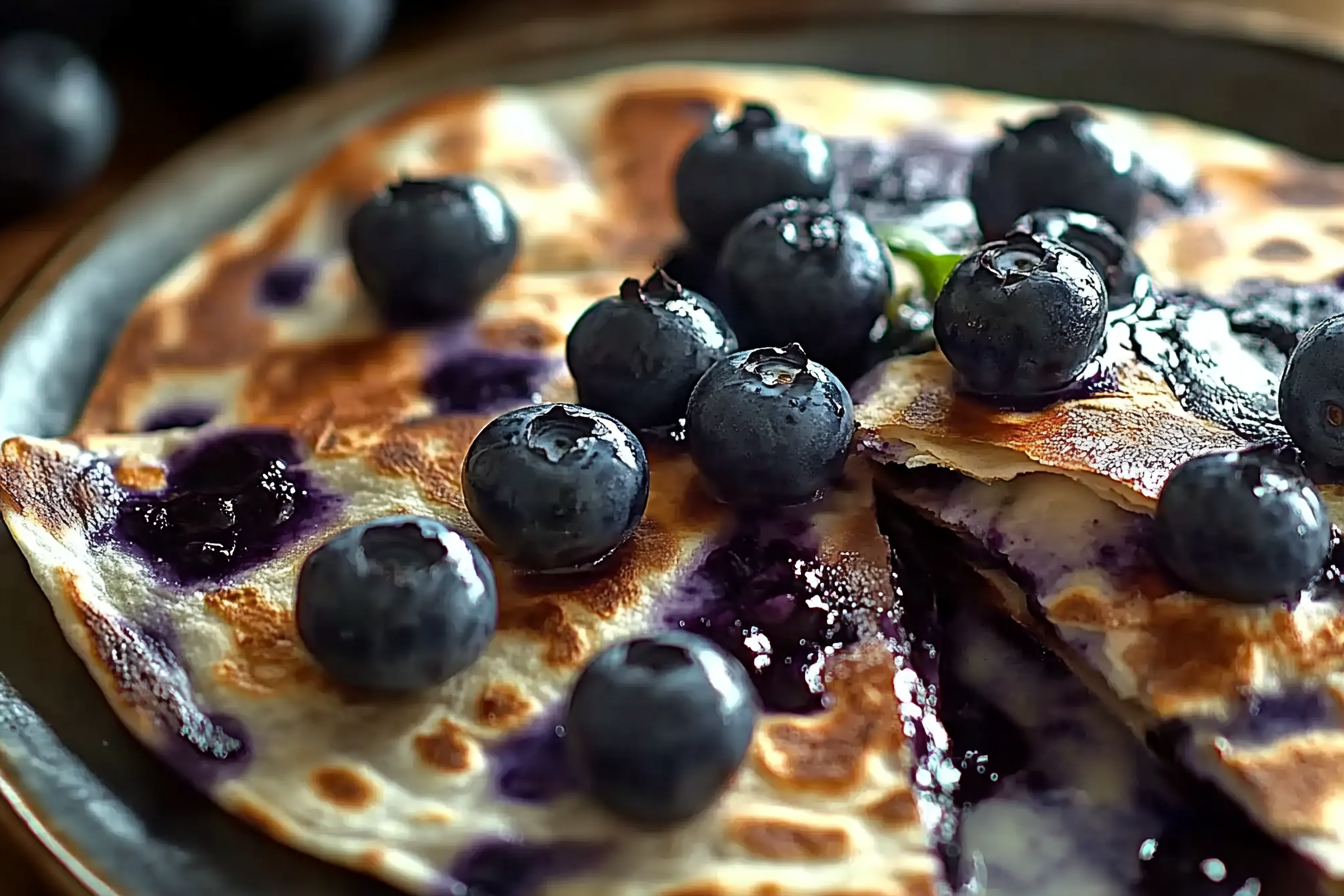 Blueberry Breakfast Quesadilla