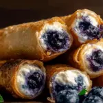 Blueberry Cream Cheese Egg Rolls