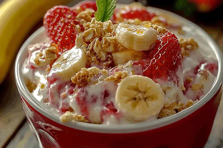 Strawberry Cheesecake Banana Pudding