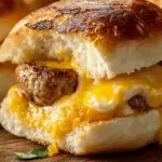 Breakfast Sliders with Sausage, Egg, and Cheese
