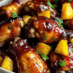 Brown Sugar Pineapple Wings Chicken