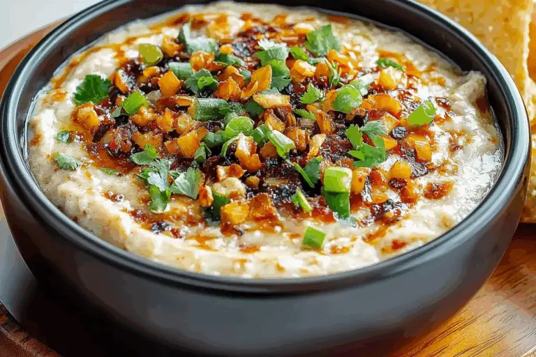 Charred Scallion and Chili Crisp Dip