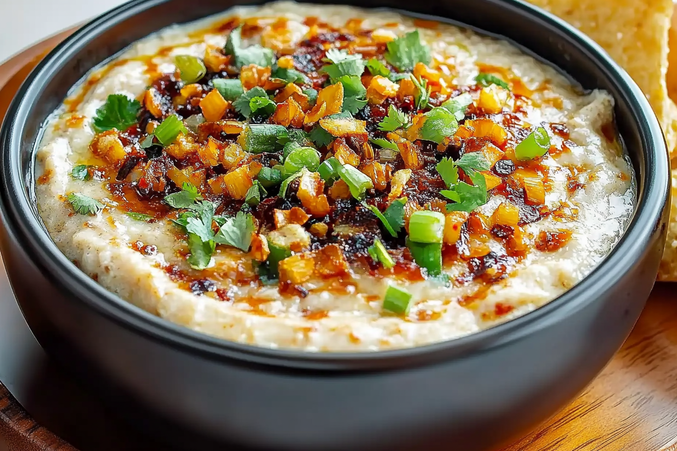 Charred Scallion and Chili Crisp Dip