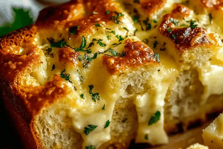 Cheese, Herb & Garlic Quick Bread (No Yeast)