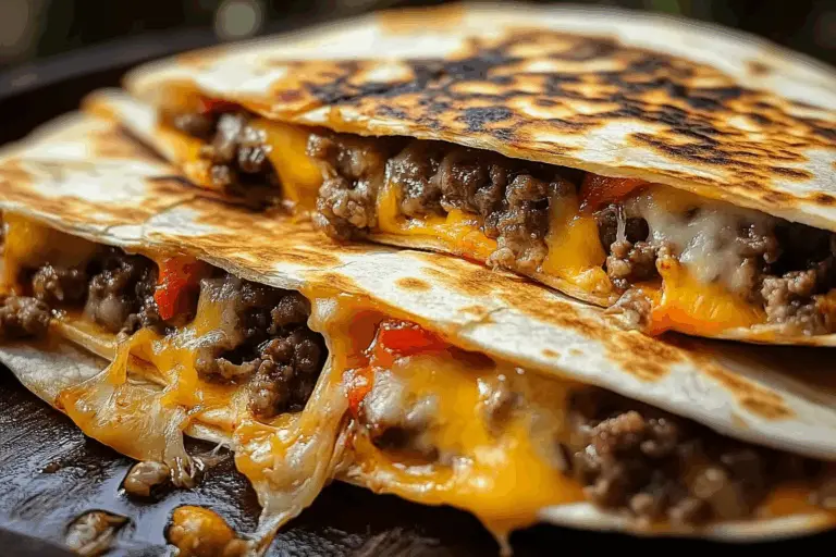 Cheeseburger Quesadilla