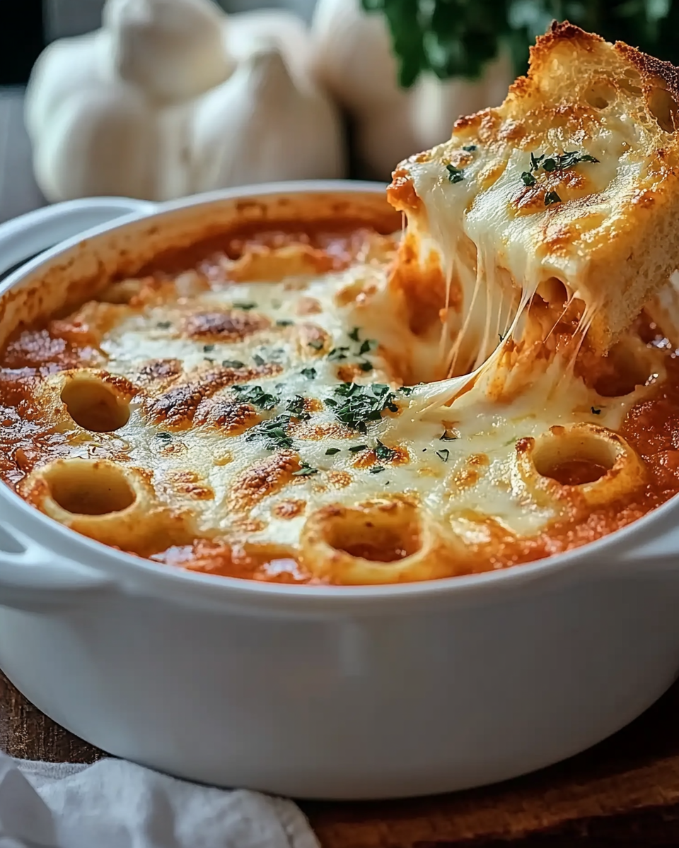 Cheesy Garlic Bread Lasagna Soup