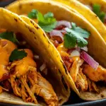 Cheesy Pulled Chicken Tacos