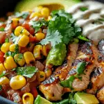 Chicken Burgers with Avocado Corn Salsa