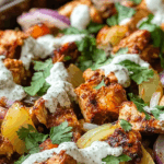 Chicken Shawarma Sheet Pan Dinner