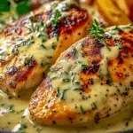 Chicken with Creamy Mustard Asiago Sauce