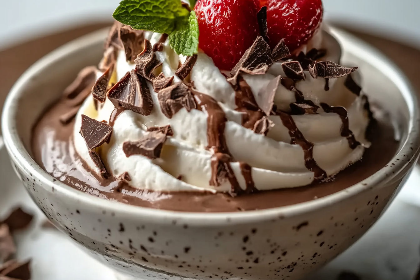 Chocolate Stabilized Whipped Cream