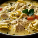 Creamy Chicken Tortellini Soup