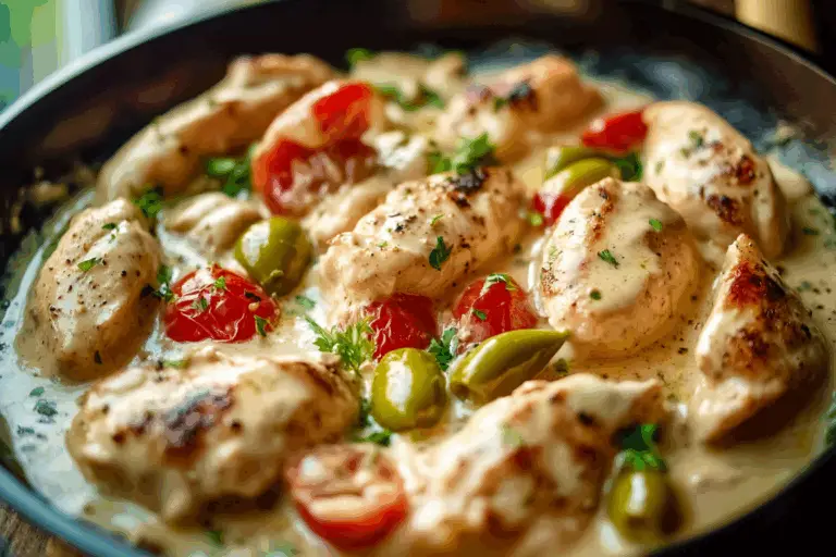 Creamy Pepperoncini Chicken Skillet