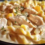 Creamy Ranch Chicken & Noodles (Crockpot)