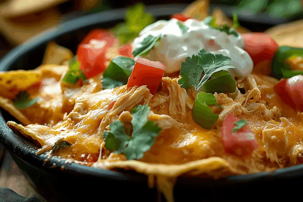 Crock Pot Chicken Nacho Dip