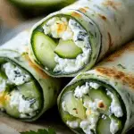 Cucumber Cottage Cheese Wraps