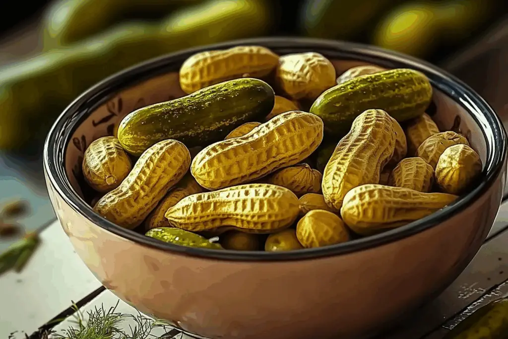 Dill Pickle Boiled Peanuts
