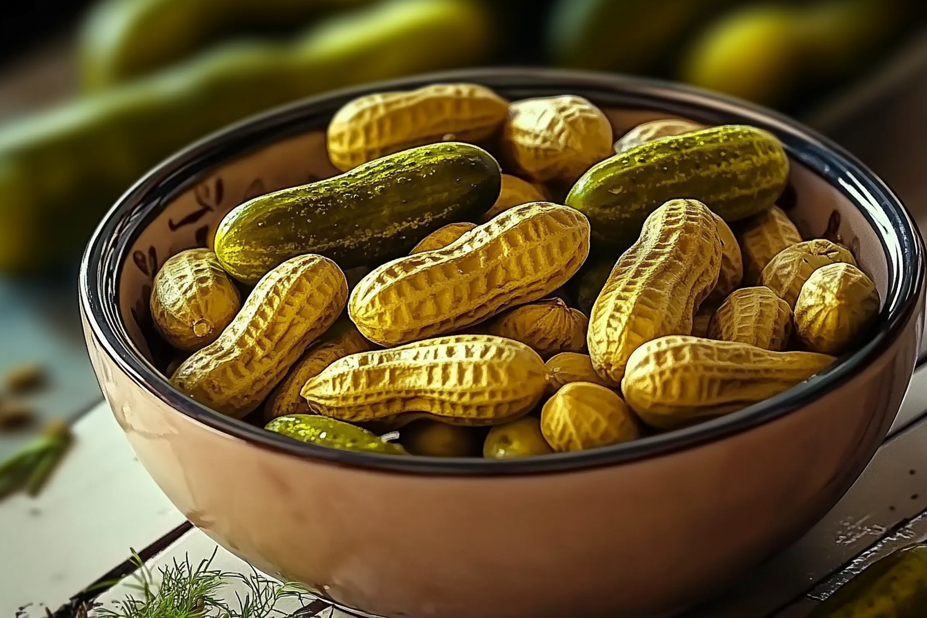 Dill Pickle Boiled Peanuts