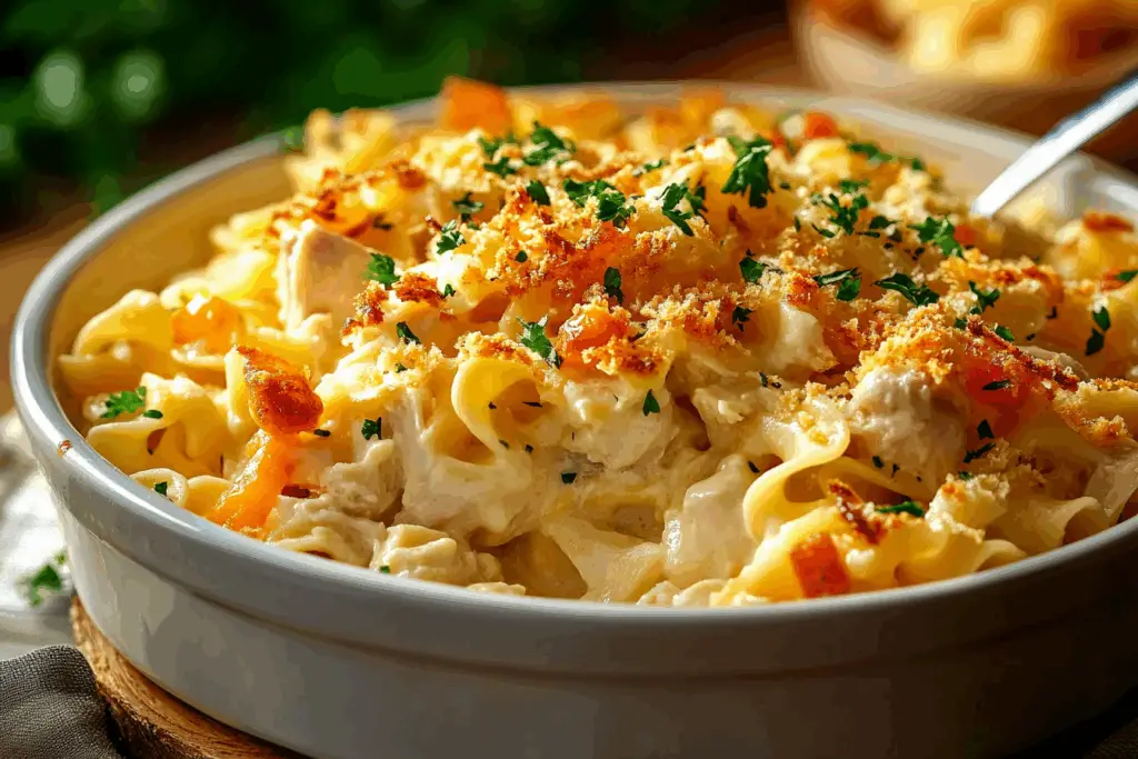 Dolly’s Cozy Chicken Noodle Casserole