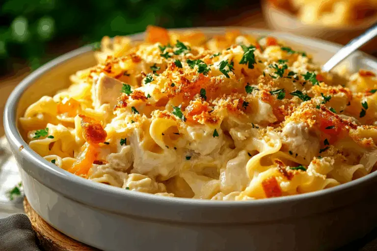 Dolly’s Cozy Chicken Noodle Casserole