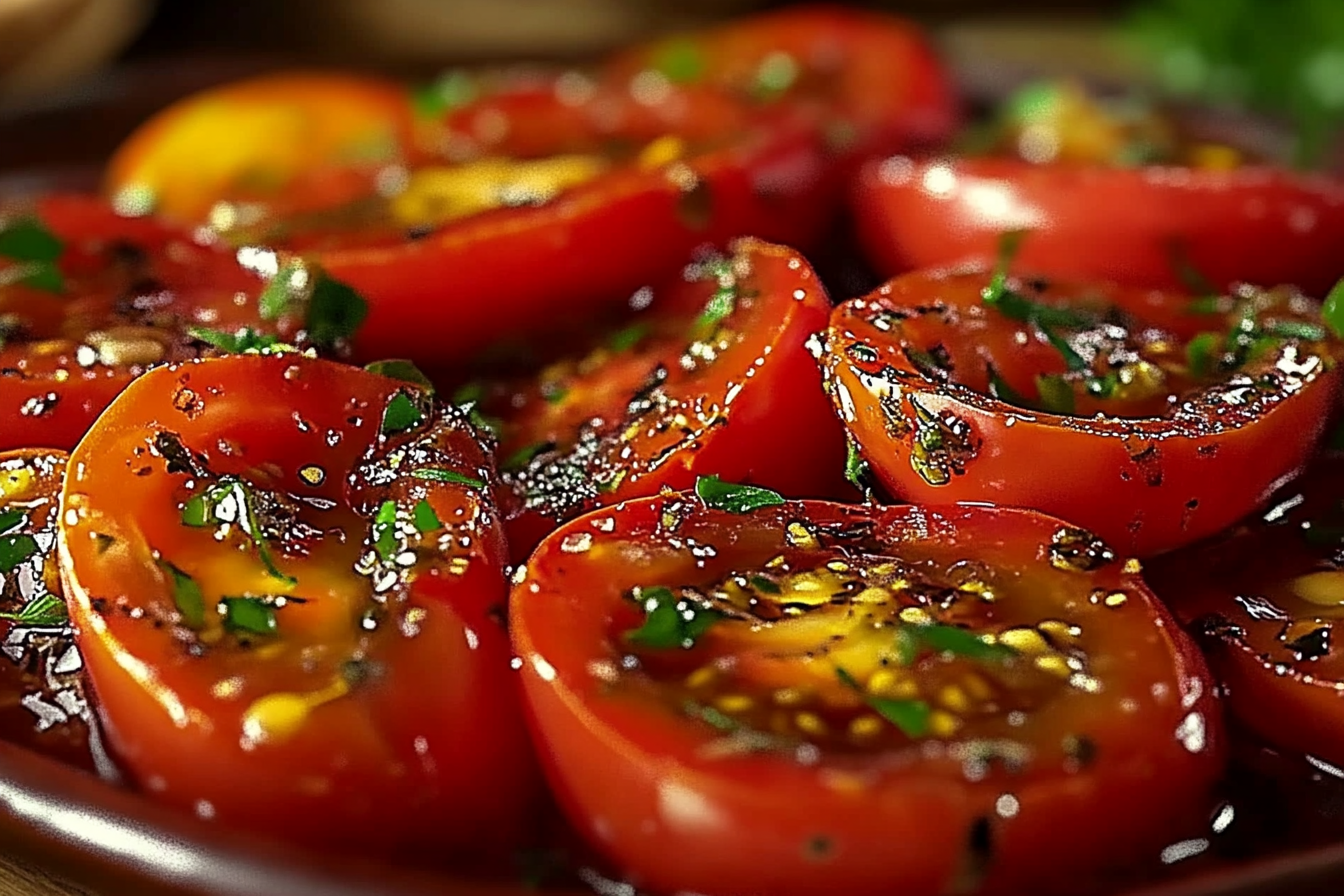 Easy Marinated Tomatoes (Serves 4):