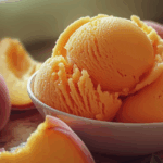 Easy Refreshing Peach Sorbet