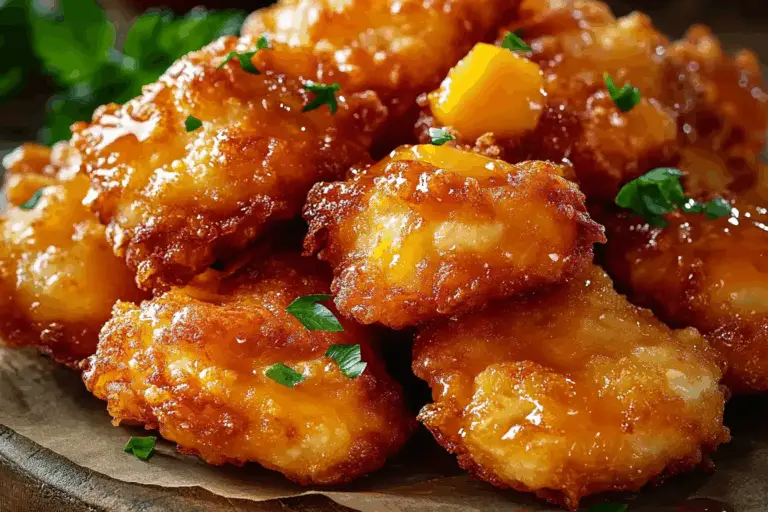 Fresh Peach Fritters