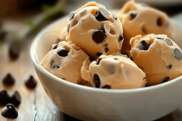 Frozen Greek Yogurt Peanut Butter Bites with Chocolate Chips